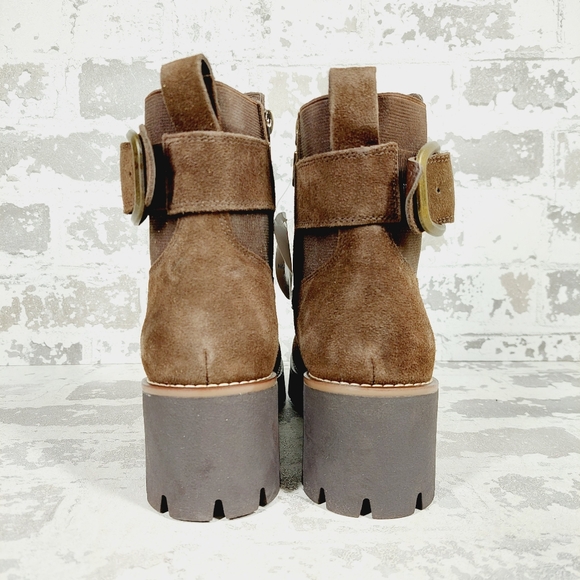 New Blondo Dahlia Suede Brown Waterproof Boot Ankle Boots i 589 - Picture 6 of 11